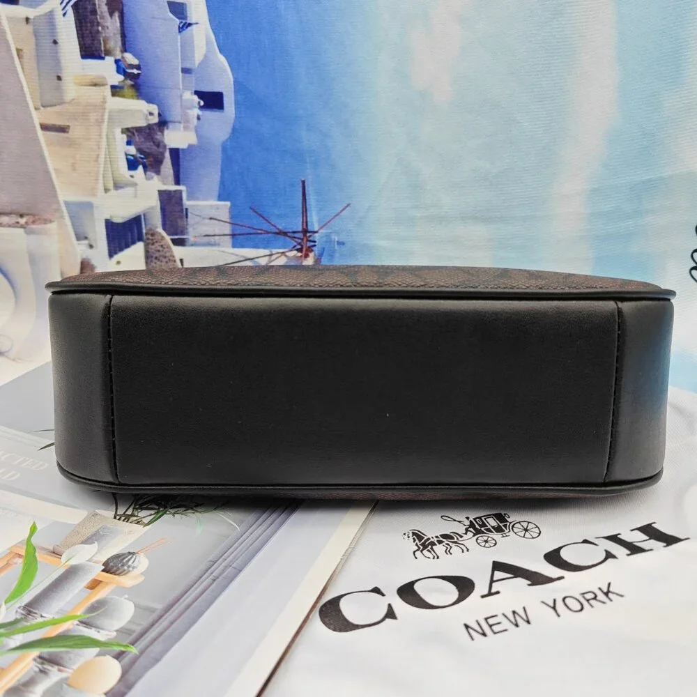 😁😁Coach Teri Shoulder Bag In Signature Canvas black - Picture 3 of 7